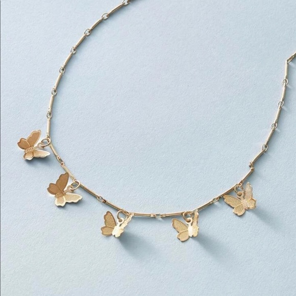 3/$30 Gold Butterfly Choker - Picture 2 of 4